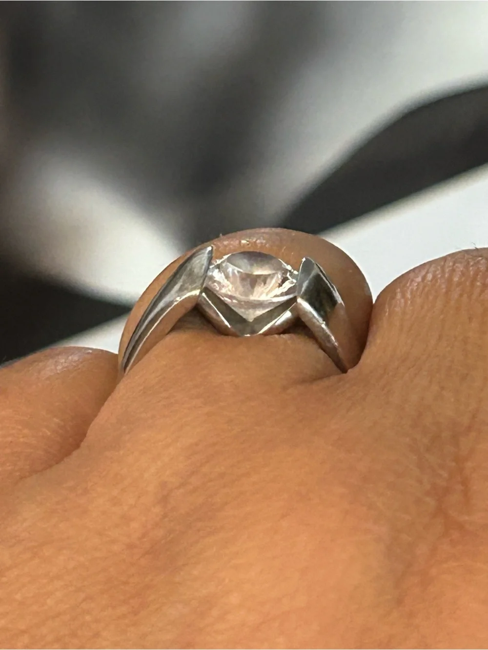 N/A sleek silver